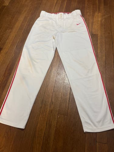 White Men's Large Adult Nike Game Pants (Used)