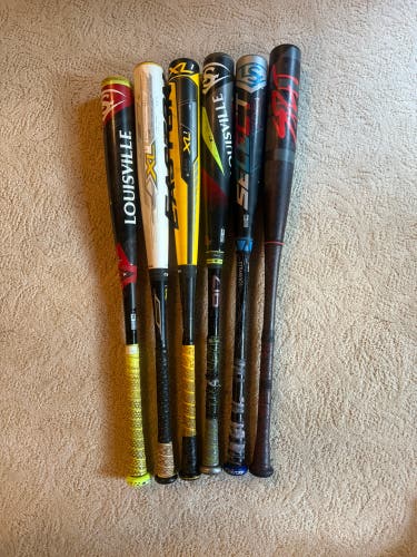 BBCOR Certified -3 6 Bat Bundle (32”-34”)