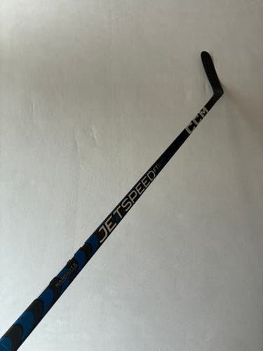Used 90 Flex P46M Senior CCM JetSpeed FT5 Pro Left Hand Pro Stock Hockey Stick - Blue
