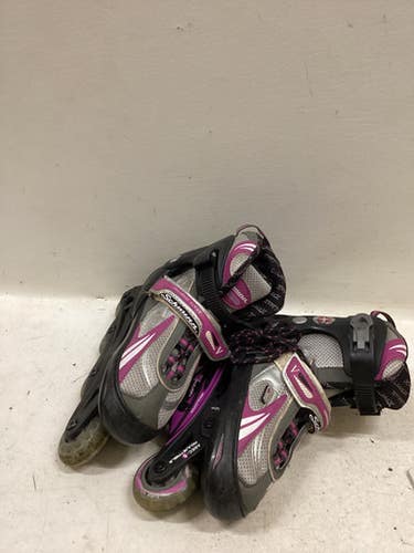 Used Schwinn CHALLENGE SERIES ADJ 1-4 Junior Rec Fitness Skates Pink Adjustable 11725-S000503936