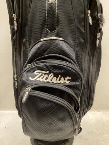 Used Titleist 14 WAY CART BAG Mens Cart Bag Black 11725-S000503942