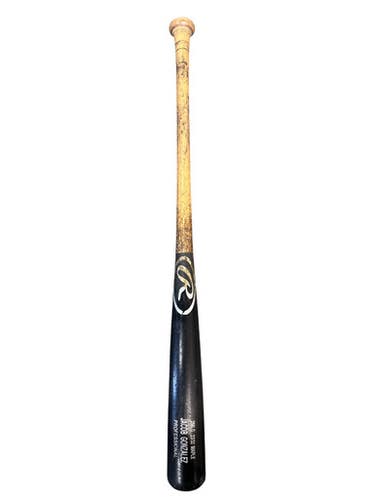 Used Rawlings 256LG BB/SB Wood Bat Black And Tan 33" 11835-S000209602