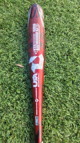 2023 DeMarini Voodoo Alloy USABat Certified Bat (-11) 17 oz 28" (Used)