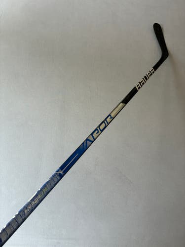 Used 87 Flex P92 Senior Bauer Vapor Hyperlite Left Hand Pro Stock Hockey Stick - Blue
