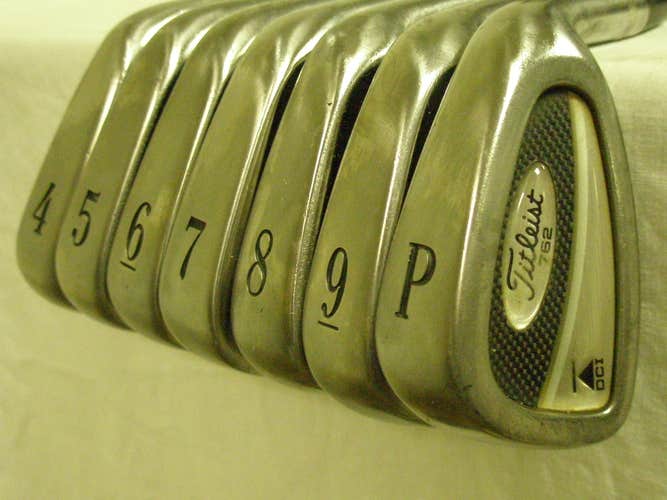 Titleist DCI 762 Irons Set 4-PW (Steel Stiff) +1/2" LONG Golf Clubs