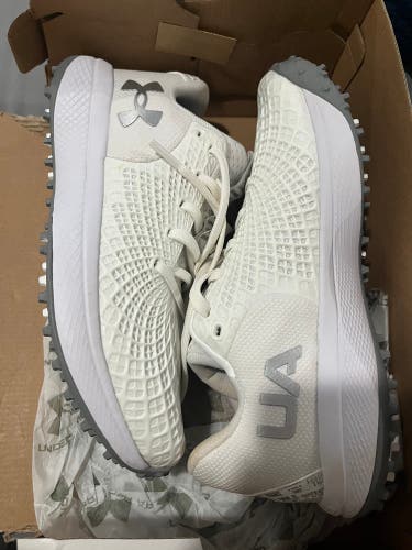 White Women's Size M 7.0 (W 8.0) Adult Under Armour Charged Impulse Shoes (New)