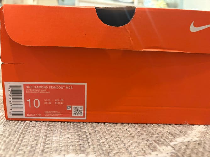 Men's Size M 10.0 (W 11.0) Adult Nike Cleats (New)