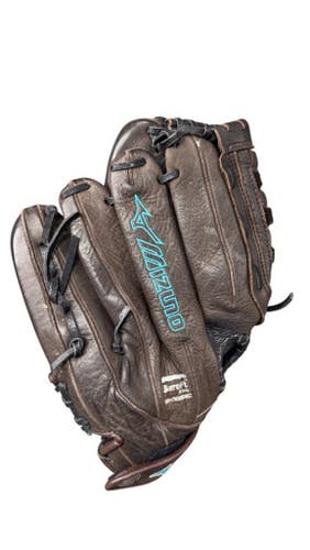 Used Mizuno SUPREME FAST PITCH BB/SB Glove RH Throw Brown 12 1/2" 11863-S000026226