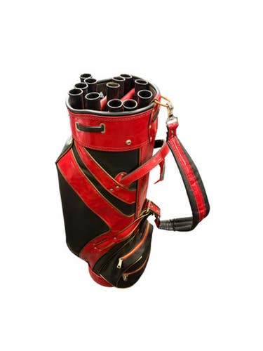 Used AJAY FUQUA COMPANY STANDBAG Mens Stand Bag Red 11863-S000026067