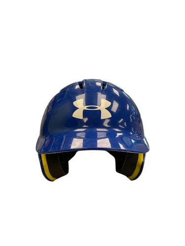 Used Under Armour BLUE HELMET Batting Helmet No Mask Royal Blue MD 11863-S000025987