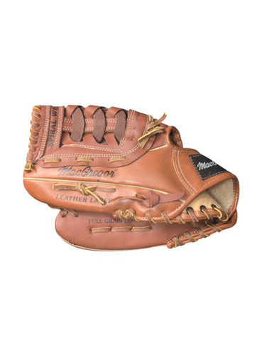 Used MacGregor BBGVARR BB/SB Glove LH Throw Brown 12" 11863-S000025902