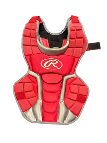 Used Rawlings RAWLINGS YOUTH CHEST PROTECTOR Catchers Chest Protector Red Youth 11863-S000025853