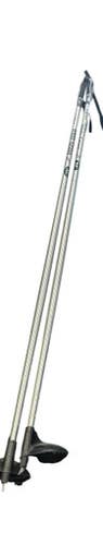 Used Leki WHITE GRASS Mens XC Ski Poles Grey 130 cm / 52 in 11863-S000025808