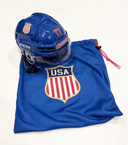 Team USA CCM Tacks X Pro Stock Helmet w/visor + helmet bag - Small