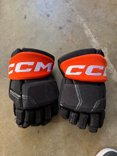 CCM HGQL Gloves 14" Pro Stock (Used) - Anaheim ducks