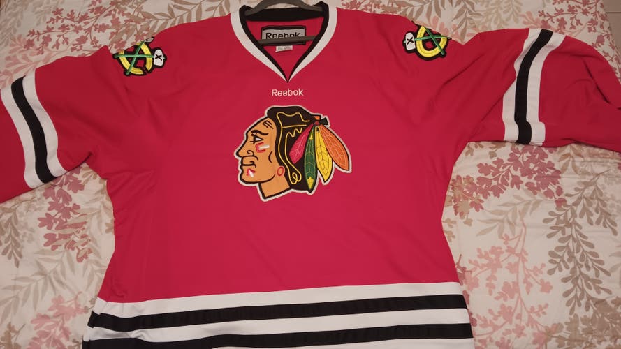 Red Goalie Cut Men's Reebok Jersey (Used)