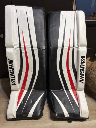 Road Hockey Large Vaughn Goalie Leg Pads (Used)