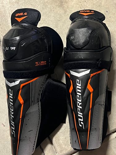 Senior Bauer Supreme One.4 15" Shin Pads (Used)