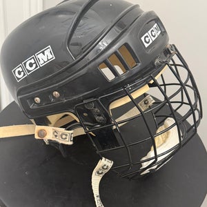 Vintage CCM MHK100 Hockey Helmet with Cage Black Medium1996