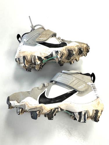 Used Nike TROUT BB/SB Cleats Grey Youth 11.0 11860-S000311065