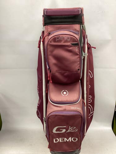 Used Ping G LE2 DEMO BAG Mens Cart Bag Maroon 11851-S000048356