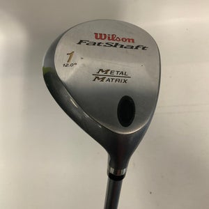 Used Wilson Fat Shaft 12.0 Degree Regular Flex Graphite Shaft Drivers 11823-s000021936