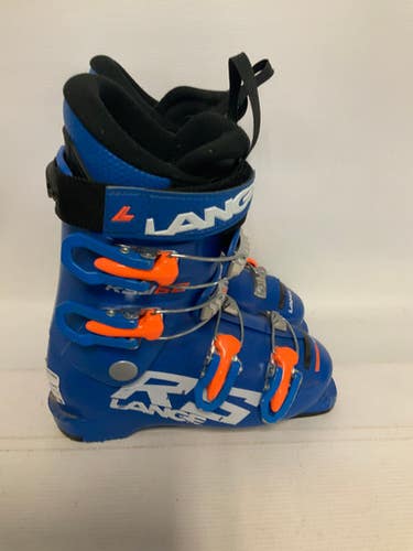 Used Lange Rsj 60 Boys Dh Ski Boot Royal Blue 200 Mp - Y13.5 11823-s000028343