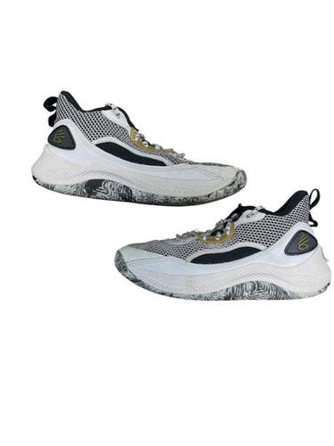 Used Under Armour CURRY Basketball Shoes M White Senior 6 11873-S000242734