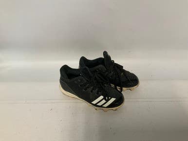 Used Adidas 3 Stripe Bb Sb Cleats Black Youth 12.0 11823-s000027265