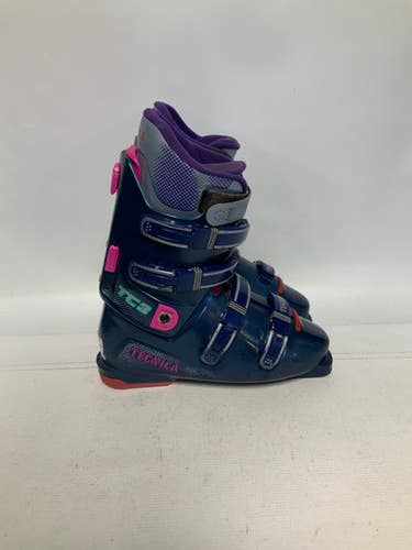 Used Tecnica Tc3 Womens Dh Ski Boot Navy Blue 265 Mp - M08.5 - W09.5 11823-s000028854
