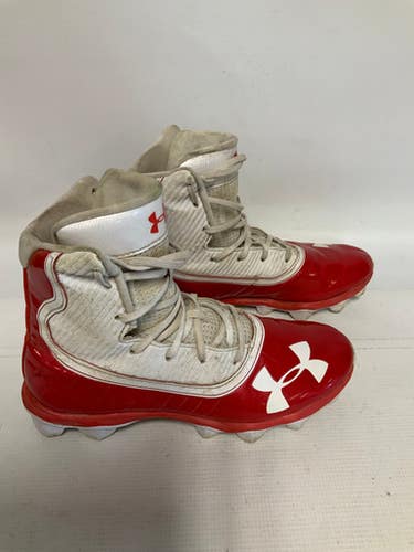 Used Under Armour Adult Fb Cleats Red Senior 7.5 11823-s000027163