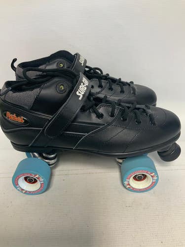 Used Sure Grip Rebel Senior Roller Quad Skates Black Senior 12 11823-s000031297