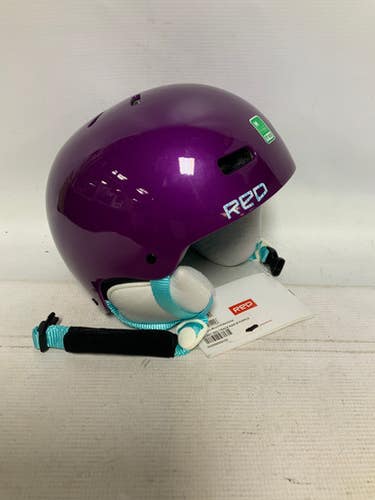 Used Red Feather Trace Snowsport Helmet Youth Purple Md 11823-s000034130