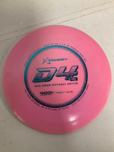 Used Prodigy D4 Max 400g Disc Golf Driver Pink 174g 11823-s000035292