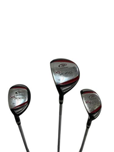 Used Top Flite XL 7000 Hyper Steel 3 Piece 3W/4H/5H Mens LH Wood/Hybrid Set 11692-S000153289