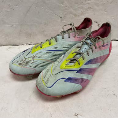 Used Adidas Predator Elite FG IE3950 Soccer Cleats Pink Senior 9 11855-S000206101