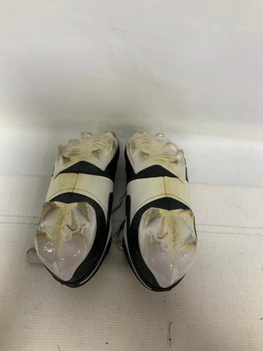 Used Nike Air Jordan Adult Fb Cleats White And Black Senior 12 11823-s000036147