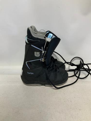 Used Burton Moto Womens Snowboard Boots Black Senior 5 11823-s000037048