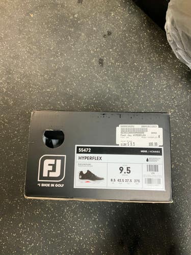 Used Foot Joy Hyperflex Mens Golf Shoes Black Senior 9.5 11823-s000038202