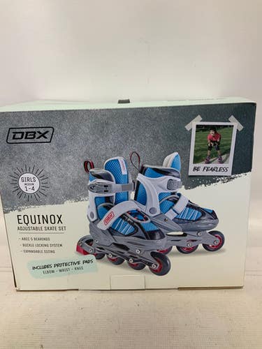 Used Dbx Adjust Skate Set 1-4 Junior Rec Fitness Skates Grey Adjustable 11823-s000038661