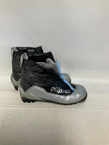 Used Alpina T20eve Womens Nnn Xc Ski Boots Grey W 07-07.5 Jr 05.5-06 11823-s000038978