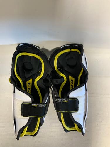 Used Ccm Tacks 9060 Junior Shin Guards White 11" 11823-s000039062