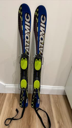 90 cm ATOMIC SNOWBLADES / SNOWSKATES Short Skis w/ Adjustable Bindings