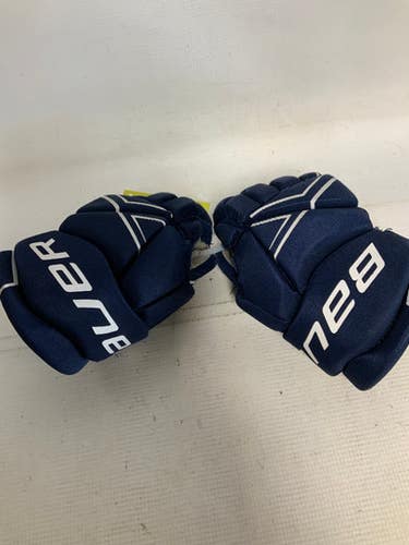Used Bauer Nsx Youth Gloves Navy Blue 9" 11823-s000039117