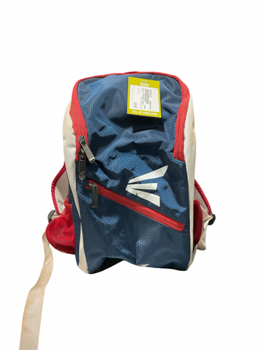 Used Easton BACKPACK R/W/B BB/SB Player Carry Bag Red 11834-S000053075
