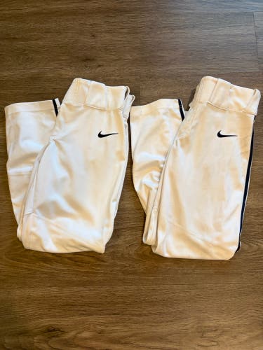 White Medium Youth Nike Baseball Pants (Used)