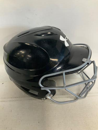 Used Under Armour Uabh110 Batting Helmet W Mask Black Sm 11823-s000039851