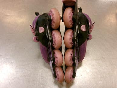 Used RollerDerby ADJ 12-2 Junior Rec Fitness Skates Purple Adjustable 11339-S000203691