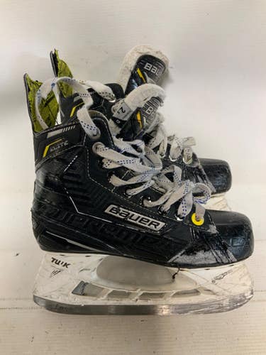 Used Bauer Supreme Elite Junior Hockey Skate Junior 02.5 11823-s000040113