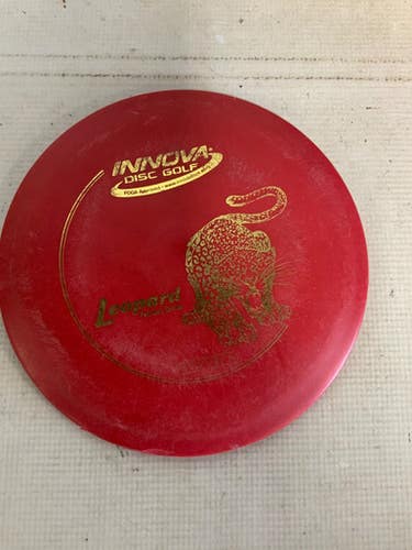 Used Innova Leopard Disc Golf Driver Red 11823-s000040230
